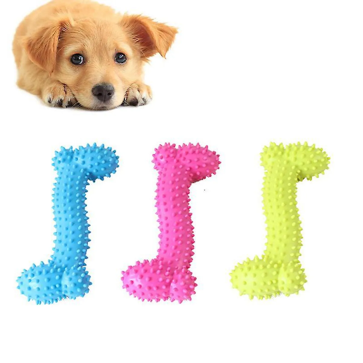 Meilleurs prix pour Jouets à mâcher pour chien pour les mâcheurs agressifs, os indestructibles et résistants, cadeau (un seul, avec des couleurs aléatoires)