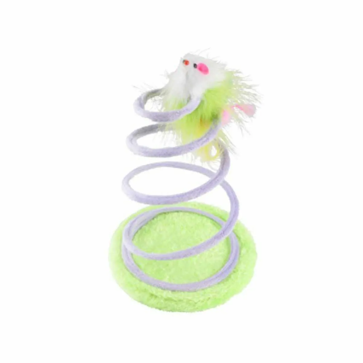 Paris prix Jouet pour chat en tissu Ressort & Souris - Vert Paris prix Jouet pour chat en tissu Ressort & Souris - Vert