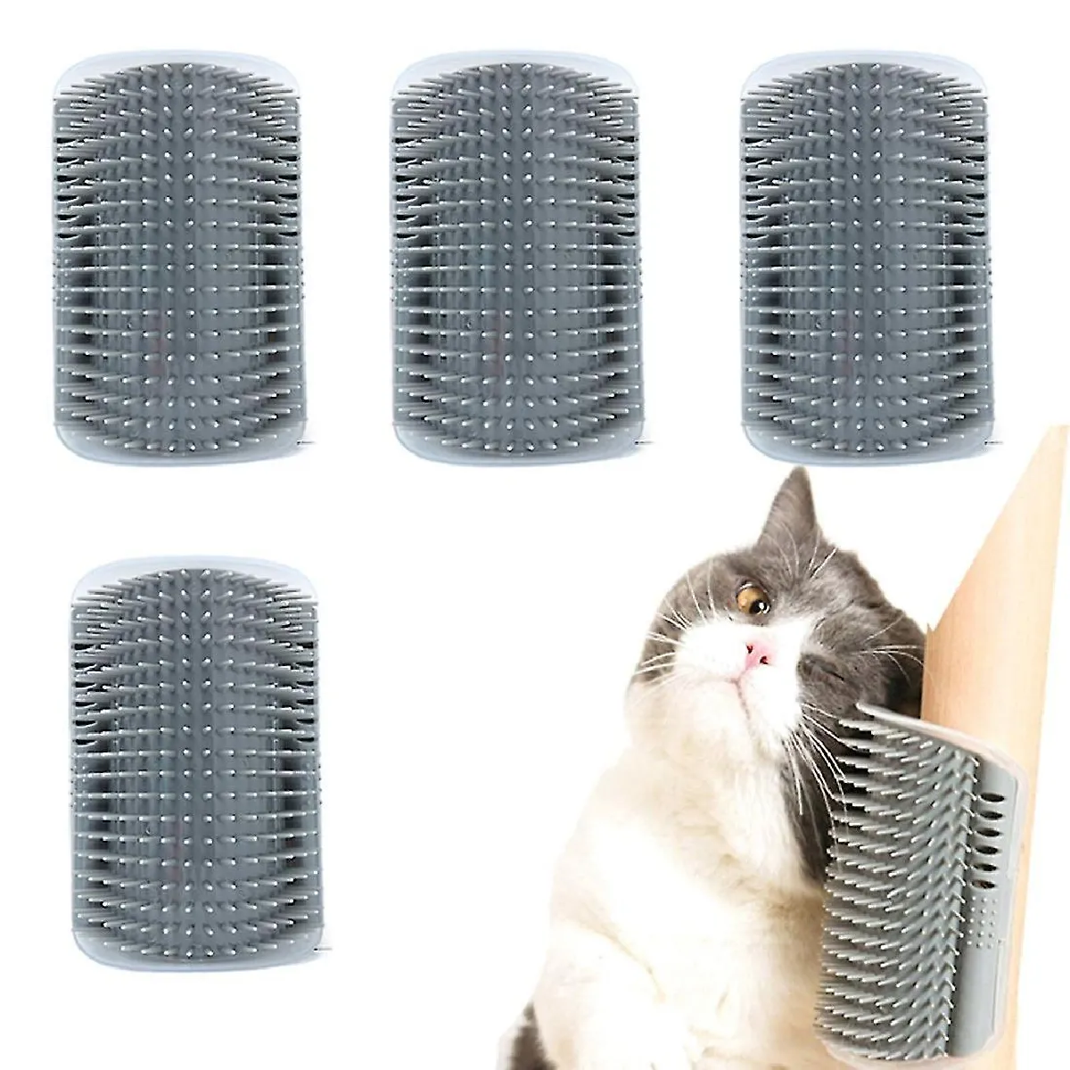 Comparer les prix de 5pcs Pet Brush Comb Play Cat Toy Corner Self Groomer Massage Comb, B