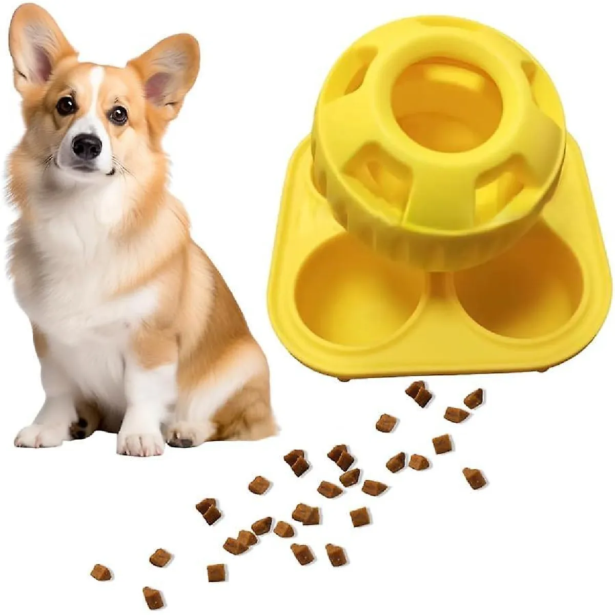 Comparer les prix de Jouets pour chiens remplissables et moules à friandises pour Popsicle Popsicle, Pupsicle et plateau de friandises, jouets à mâcher en caoutchouc pour chien congelable longue durée, jouet interactif pour chien