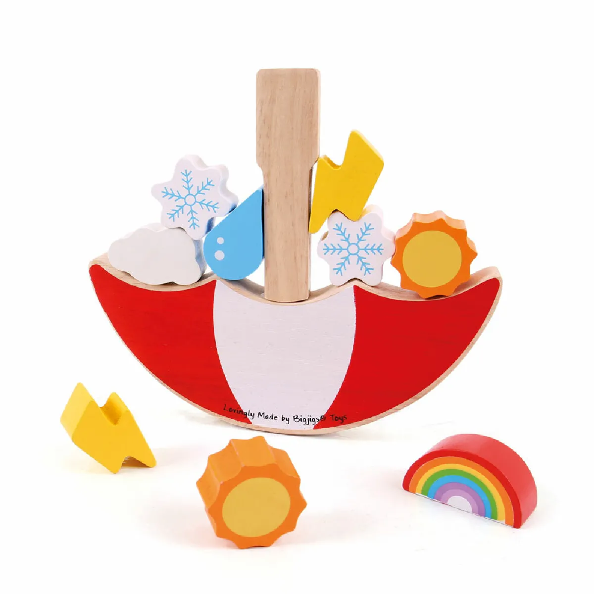 Bigjigs Toys Jeu d'Équilibrage Météo