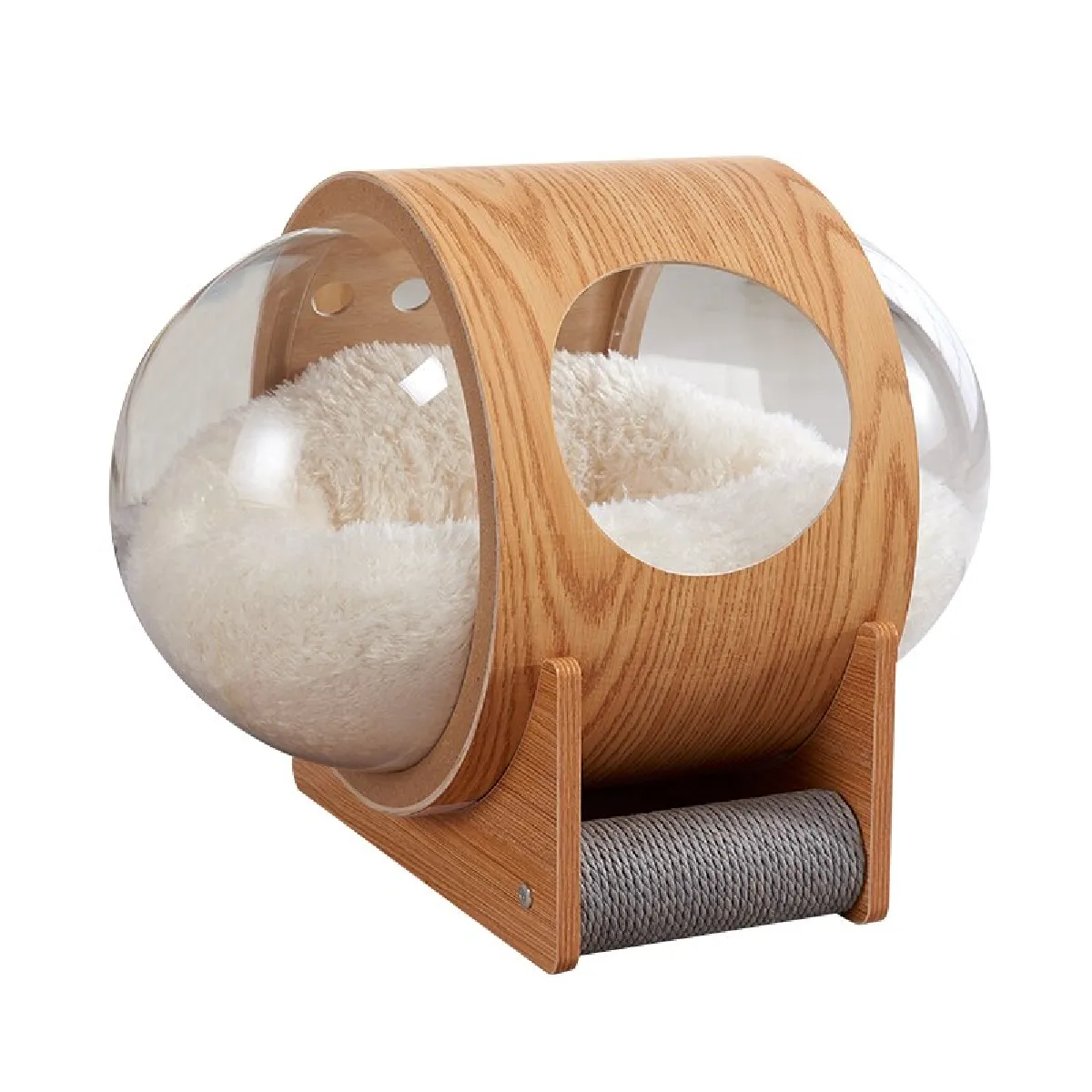 Comparer les prix de Capsule de litière pour chat bois massif 4 saisons lit universel pour chat Kane chat scratch fournitures