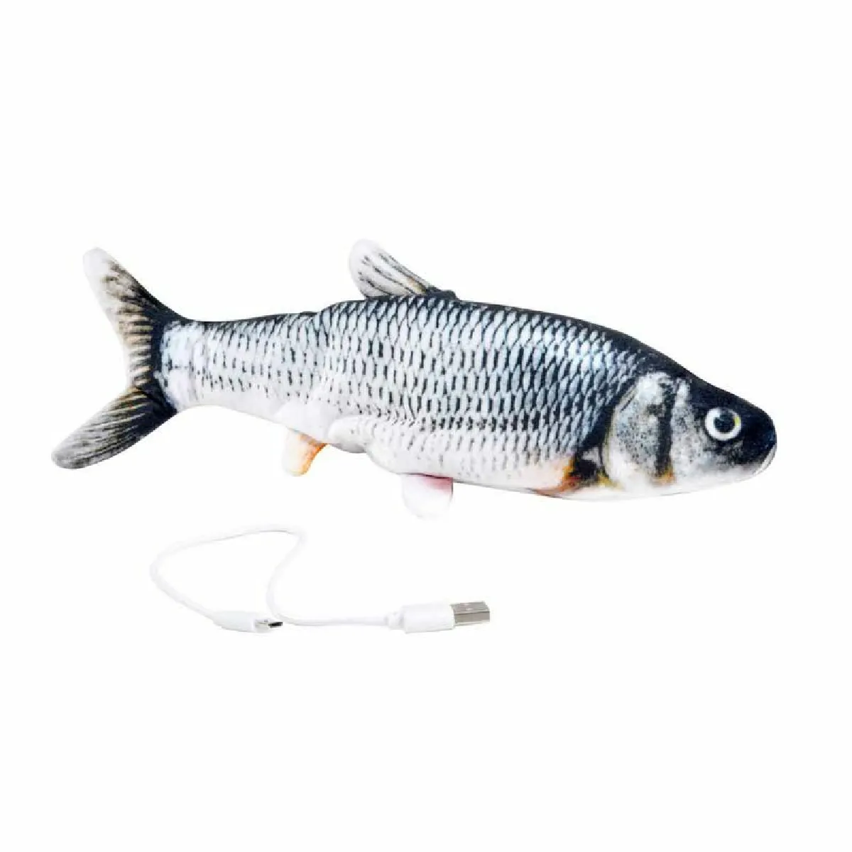 Paris prix Jouet pour chat, peluche vibrante - 28 cm - Gris Paris prix Jouet pour chat, peluche vibrante - 28 cm - Gris