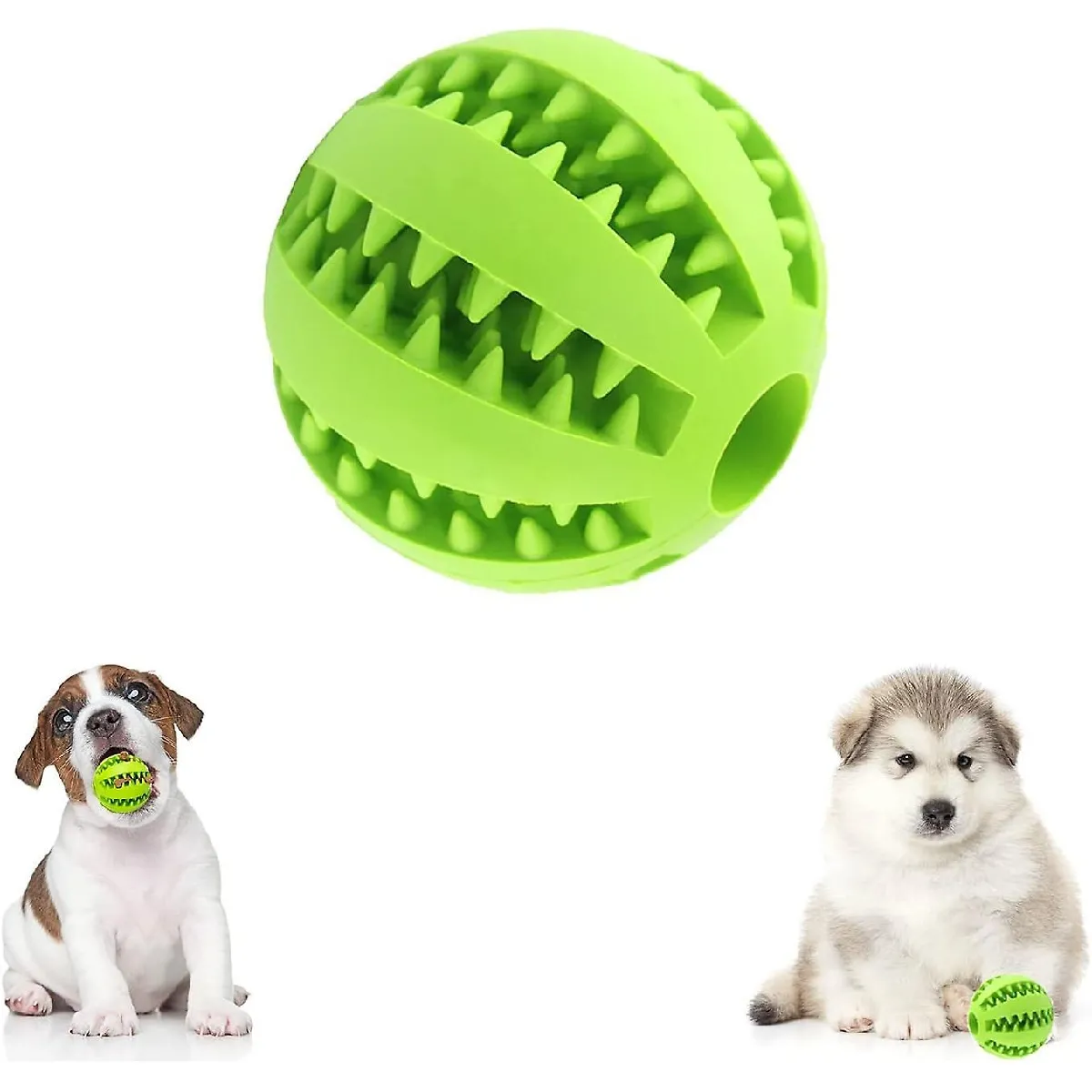 Comparer les prix de Balle de Jouet Pour Chien, caoutchouc de Balle à Mâcher pour Chien de 5 cm, balle Dentaire, Jouet de Balle Interactif, Jeux de balle de Jouet Résistant aux Morsures pour Chiens de Petite et Moyenne Taille