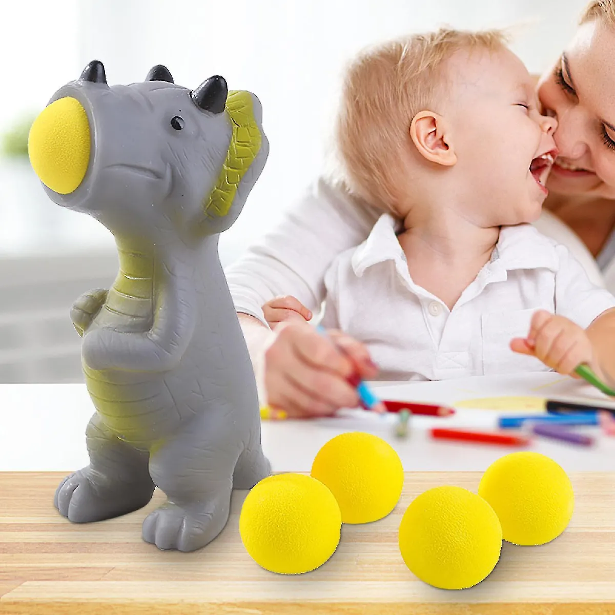 Meilleurs prix pour Cow Ball Blaster Popper Toys avec 5 balles en mousse