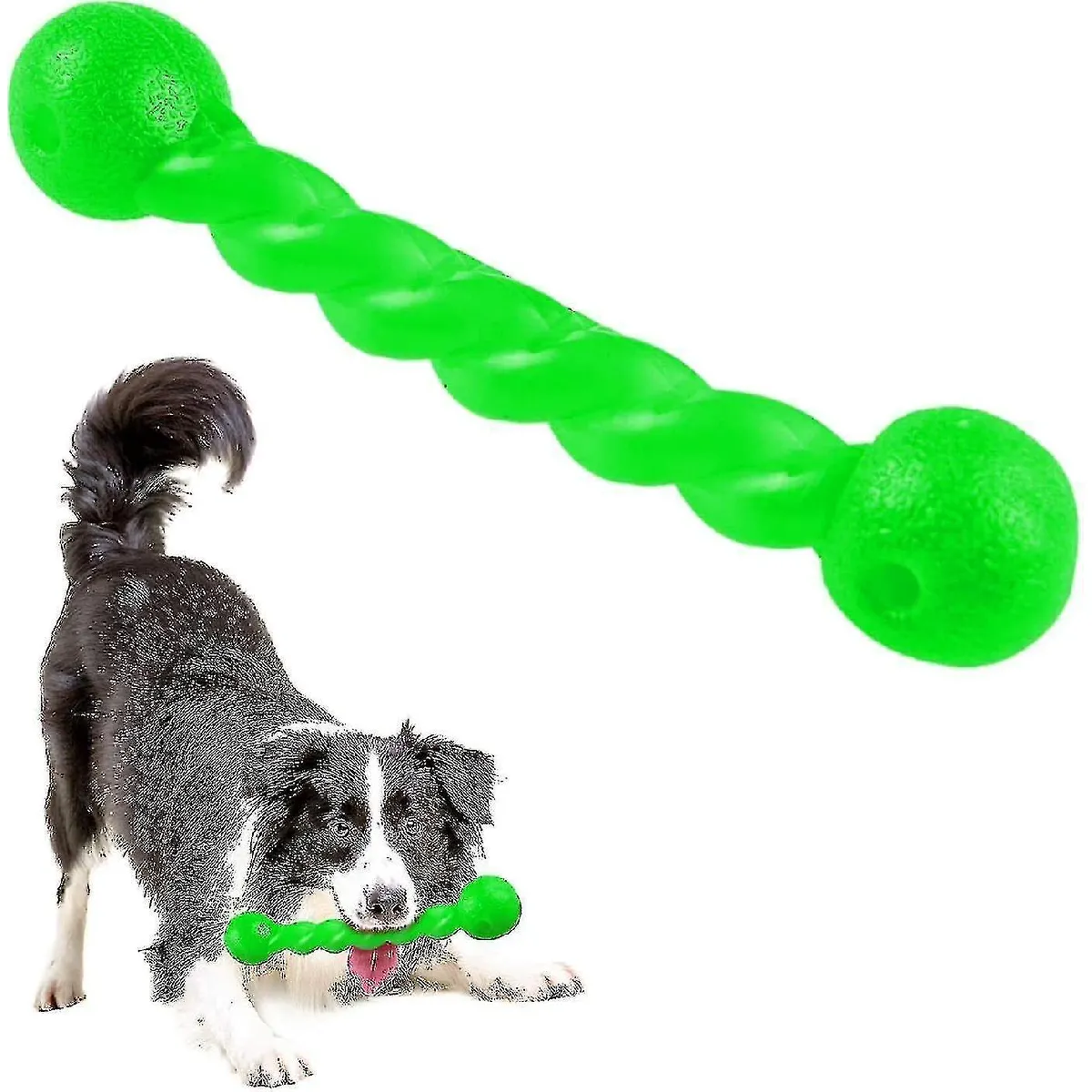 Comparer les prix de Jouet de dentition pour chien, os à mâcher en caoutchouc, non toxique et indestructible, bâton molaire pour chien, jouet d'intelligence pour chiot, résistance à la morsure, brosse à dents pour chien, soins bucco-dentaires pour animaux de compagnie.