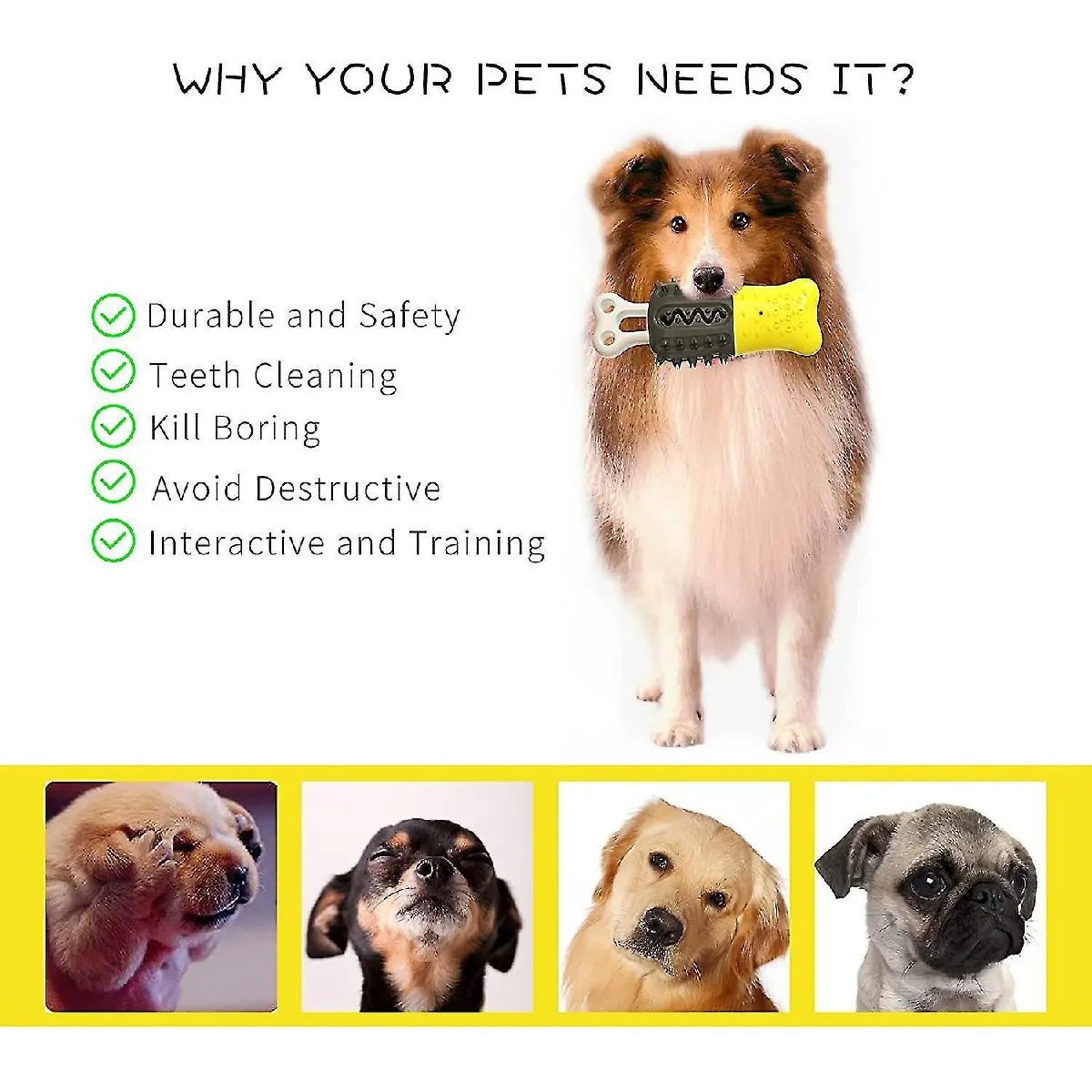 Comparer les prix de 2023-Jouets à Mâcher Pour Chiens, Dents En Caoutchouc Naturel Stables, Trempe Propre, Chien De Refroidissement, Mâche Des Bâtons de Chien Taugh Duarble