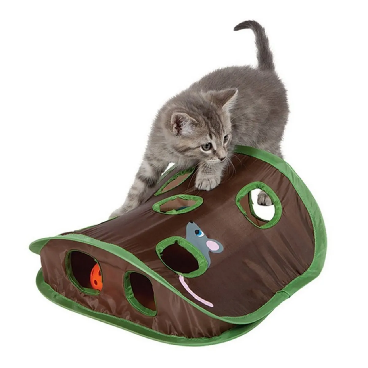 Comparer les prix de Animaux de compagnie, chats, souris, jeux, intelligence, jouets, horloges, tentes, chats à 9 trous, tunnels, créatifs, jouets pour chats.
