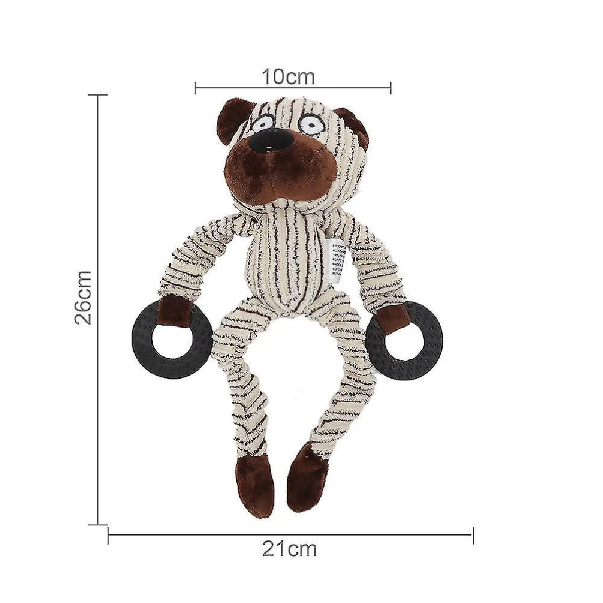 Meilleurs prix pour Qian Pet Chew Animal Donkey Dog Bite Jouet de Dentition En Peluche En Velours Côtelé Pour Petits Chiens Fournitures de Dressage Pour Animaux De Compagnie De Haute Qualité - Style 8