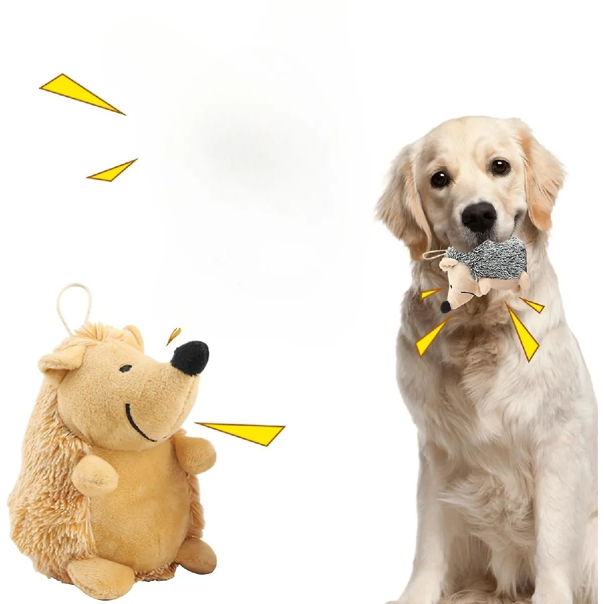Comparer les prix de Squeak Toys Jouet pour Chien Hérisson, jouets pour Chiens Interactifs en Peluche pour Animaux en Peluche pour L'ennui Jouets à Mâcher Mignons pour Petit Chien Moyen