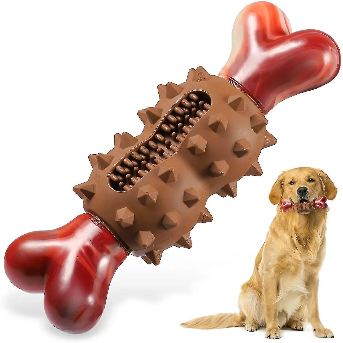 Meilleurs prix pour Jouets pour chien pour les mâcheurs agressifs - Jouets pour chien en nylon et caoutchouc de qualité alimentaire qui nettoieront vos dents