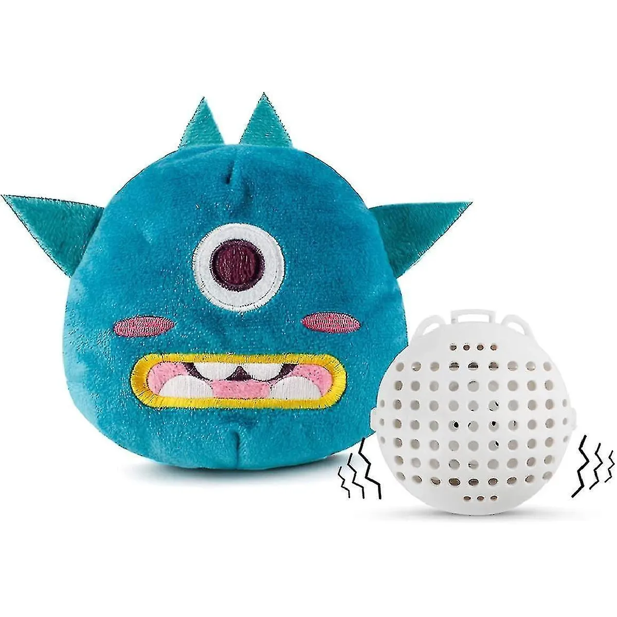 Meilleurs prix pour Jouet interactif pour chien Bouncing Ball Toy Green Monster Giggle Jouet en peluche pour chien Squeaky Halloween Xmas Toys With Jumping Moving Crazy Activation Ball For Dog