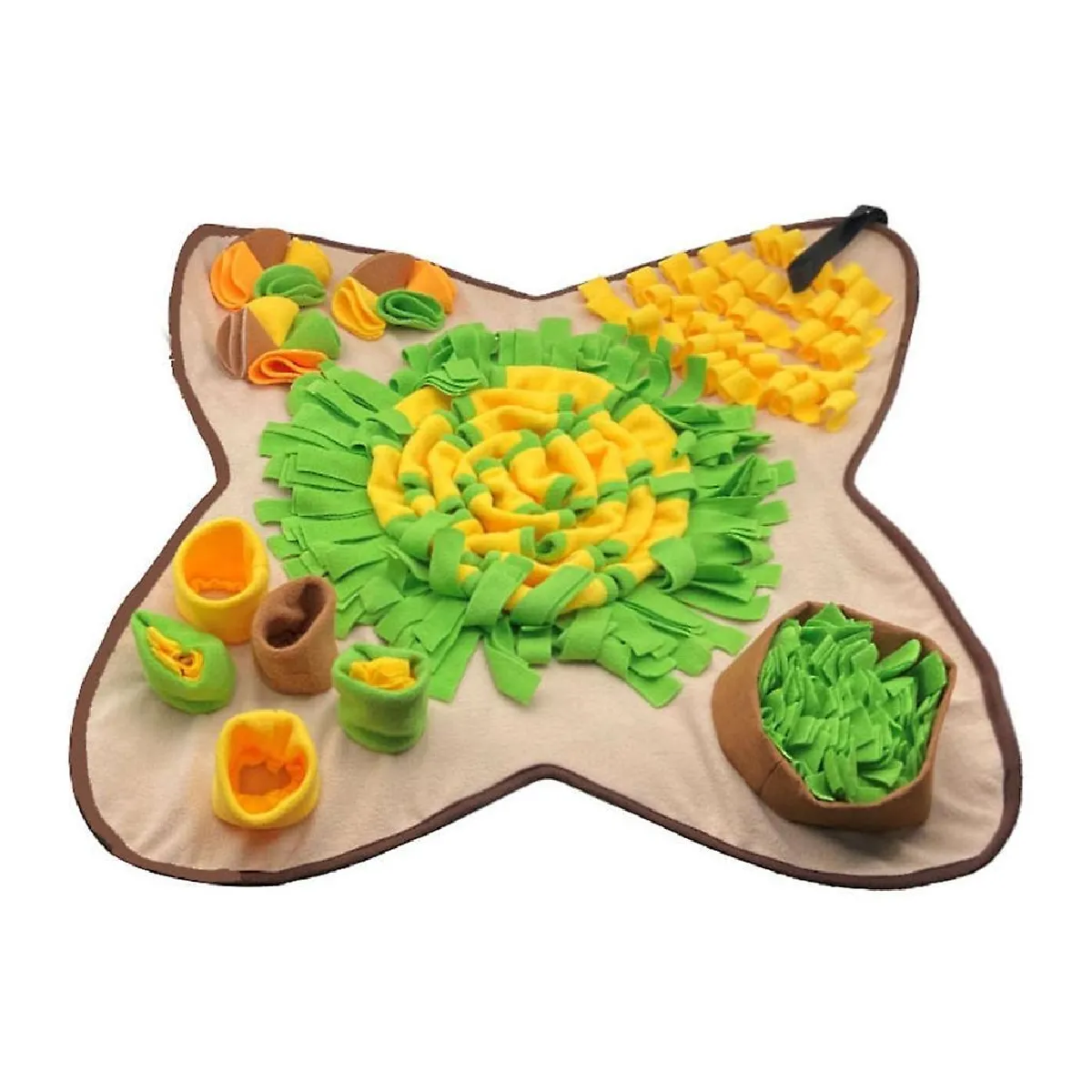 Comparer les prix de Tapis de reniflage pour chien Jouet de reniflage interactif Jouet de reniflage à alimentation lente