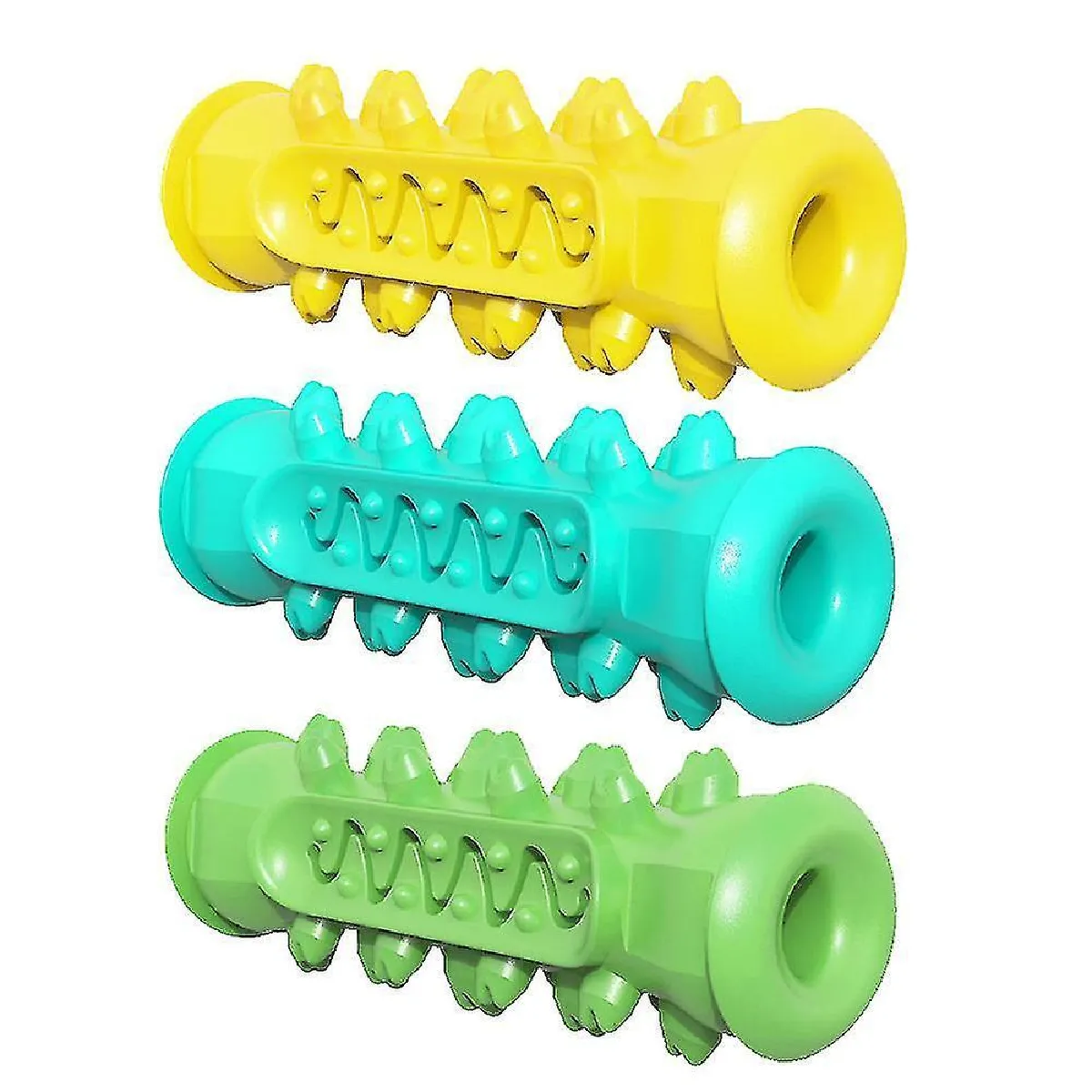 Comparer les prix de Jouets brosse à dents molaires pour chien Jouet à mâcher pour nettoyer les dents Jouet de soins dentaires pour chiot Jouet de nettoyage extra-dur pour animaux de compagnie Jaune