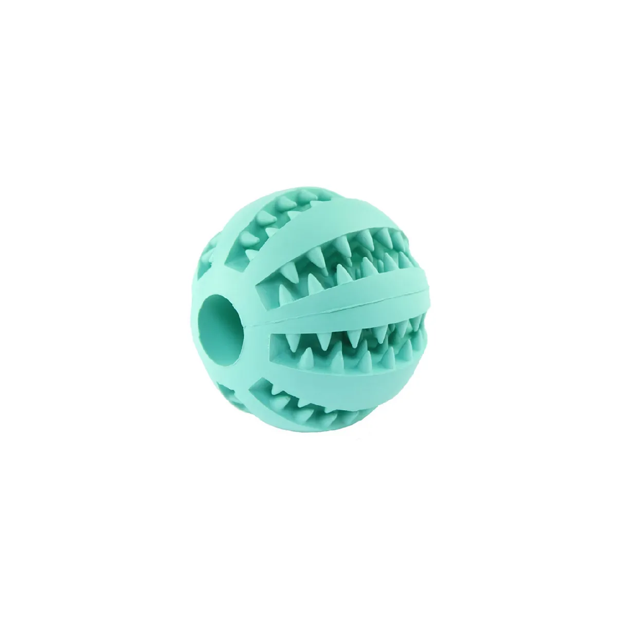 Meilleurs prix pour YP Select Jouet de distribution de nourriture pour chien, jouet de nettoyage de dents en caoutchouc naturel non toxique bleu clair 5 cm