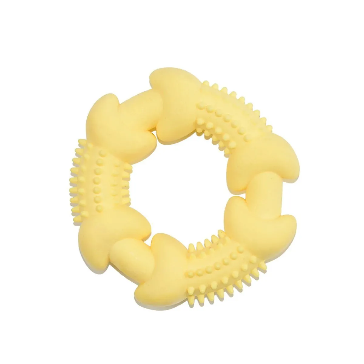 Comparer les prix de Jouet à Mâcher Os d'Epine Design Résistant à la Morsure Tpr Nettoyage des Dents Molaires Jouet à Mordre Pour Chiot