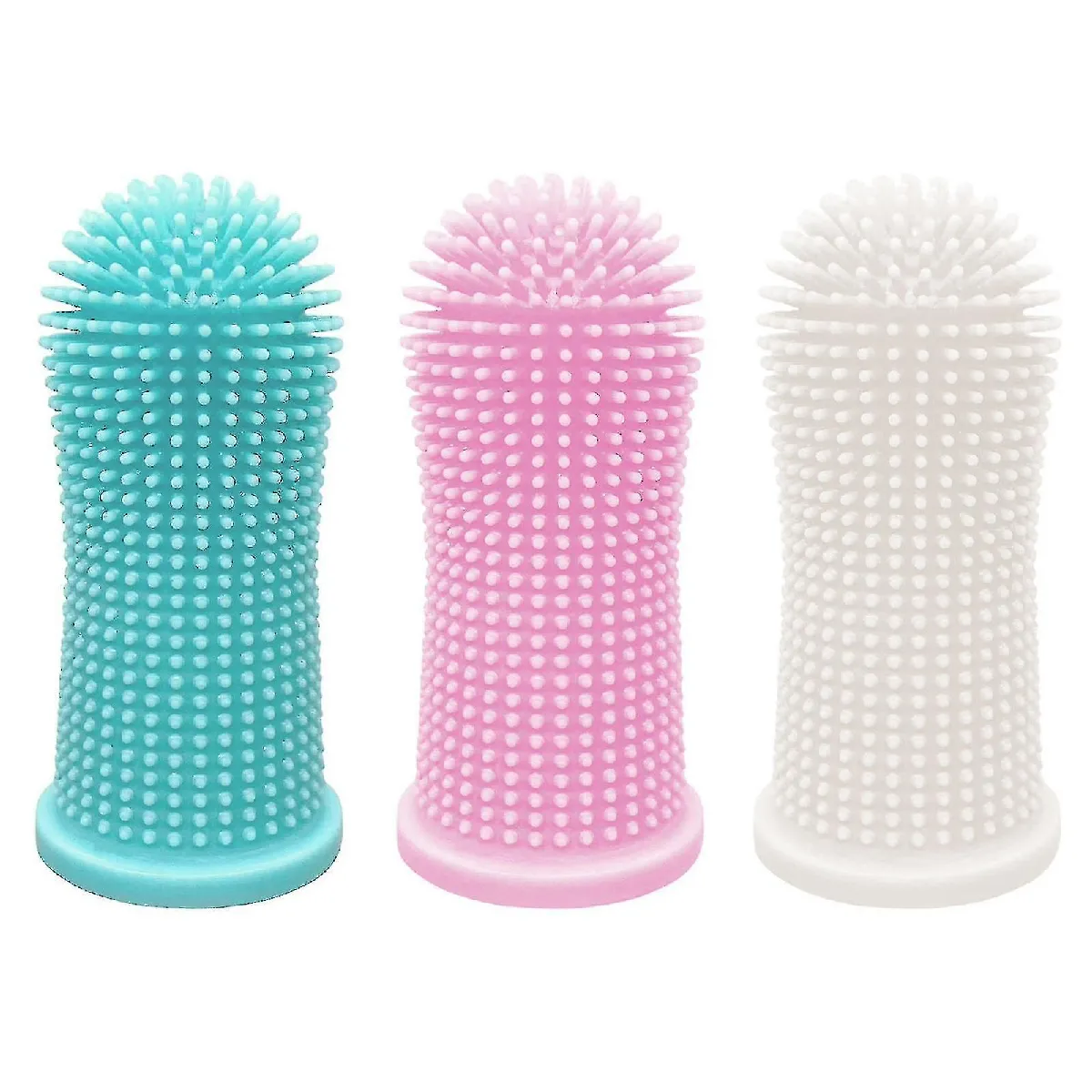 Comparer les prix de Brosse à doigts de nettoyage de dent de chien, 3 Pcs 360