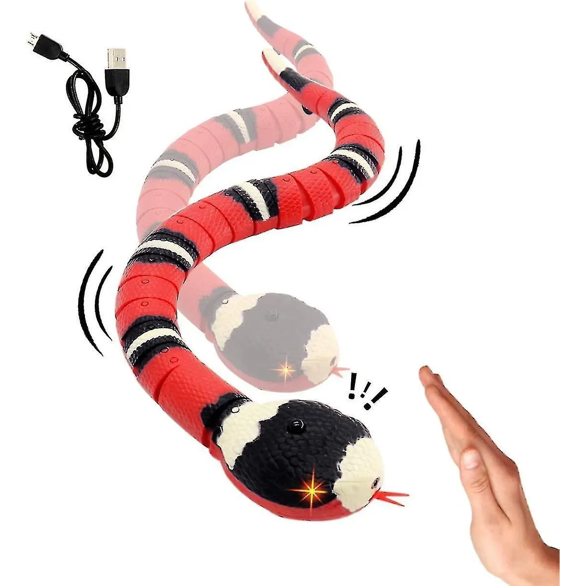 Comparer les prix de Jouet Serpent Induction Infrarouge Jouet Serpent Rc Pour Enfants Animaux Usb Rechargeable Interieur et Exterieur Jouet Farceur Electronique Pour Enfants Halloween Pour Garçons Fillesgift