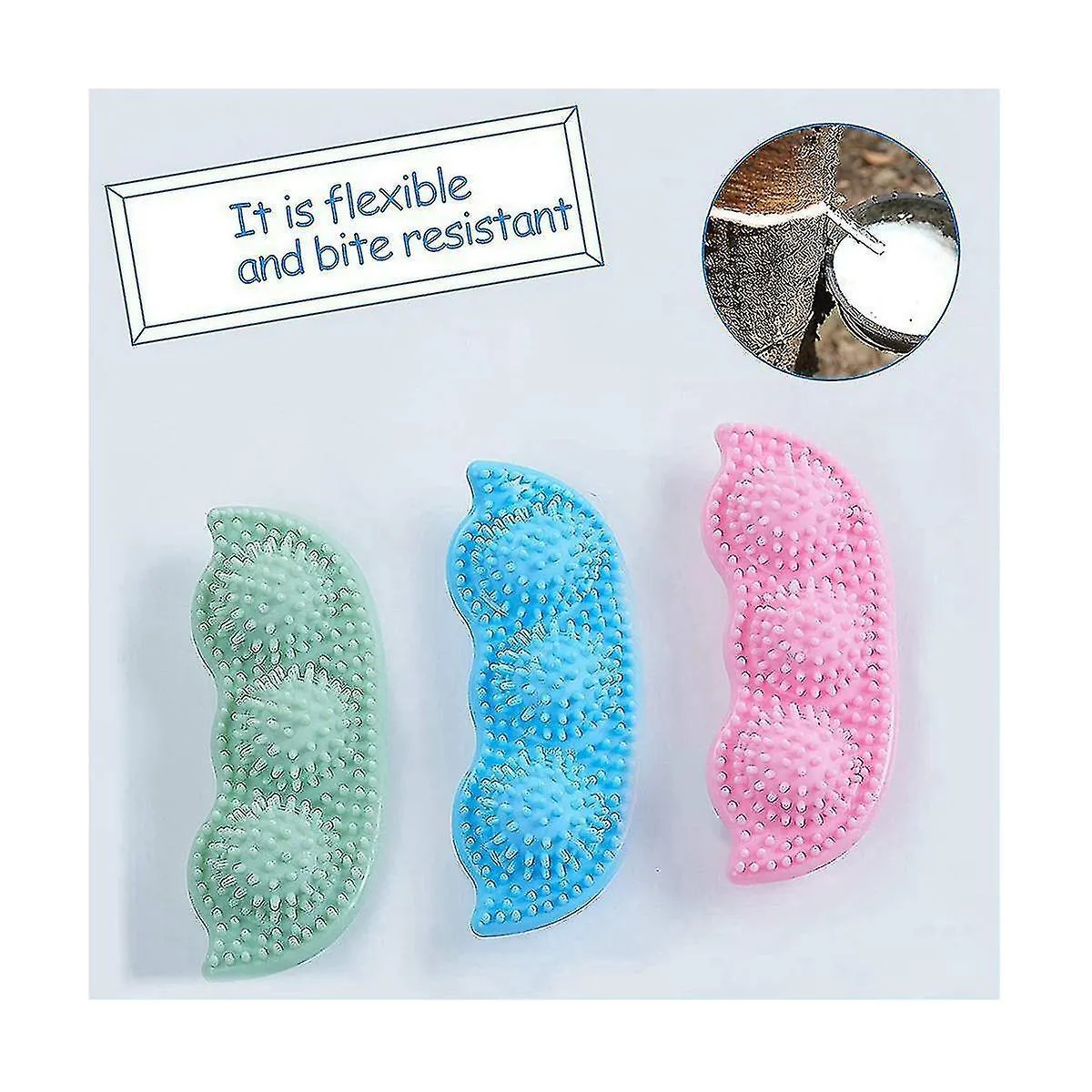 Meilleurs prix pour Jouet à mâcher pour petit chien, nettoie les dents à 360° et apaise la pousse des dents, convient aux petits et moyens chiens.