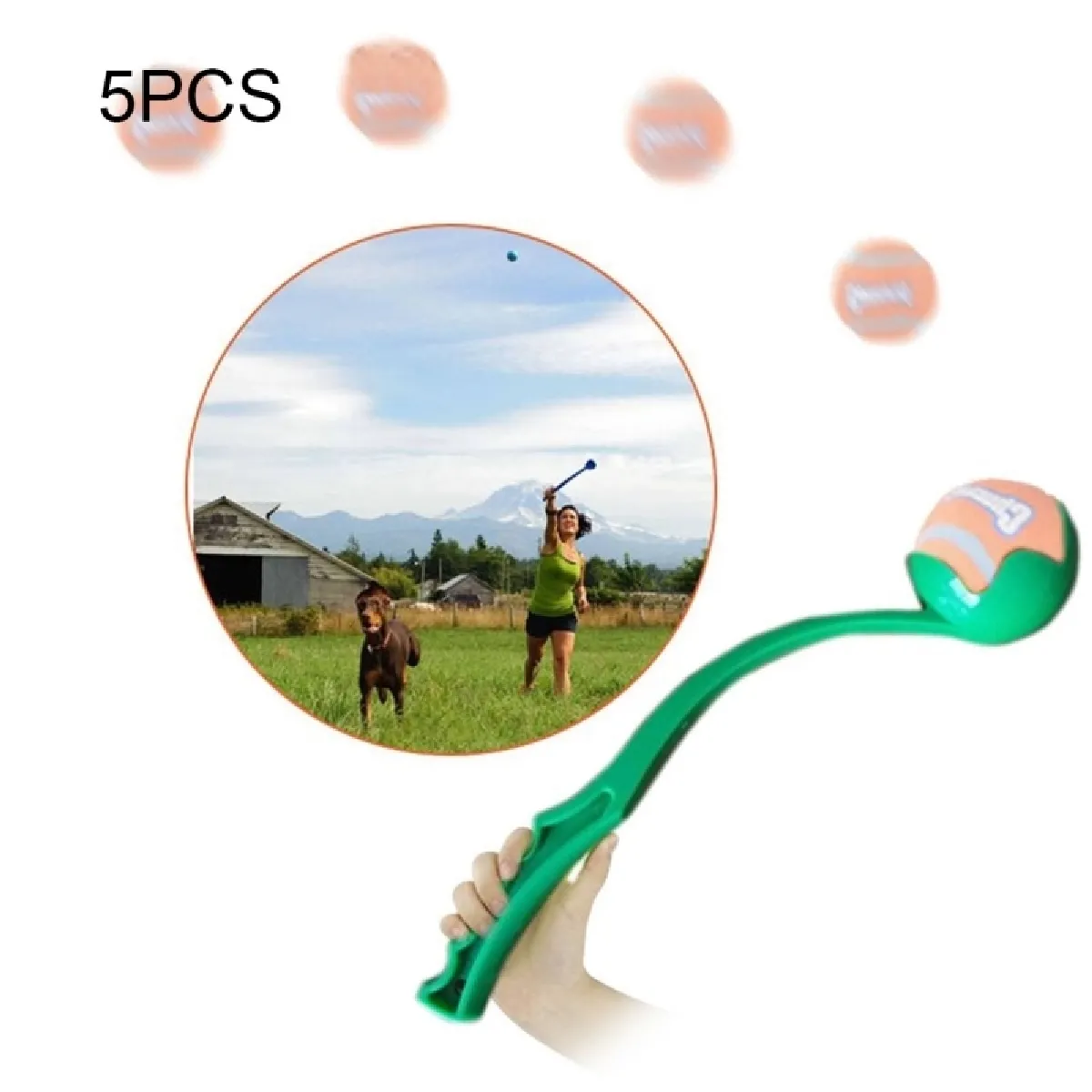 Meilleurs prix pour Jouet pour Animaux des chiens / chats, livraison aléatoire de couleur d'entraînement de ramassage d'animal familier lancant des jouets avec la boule