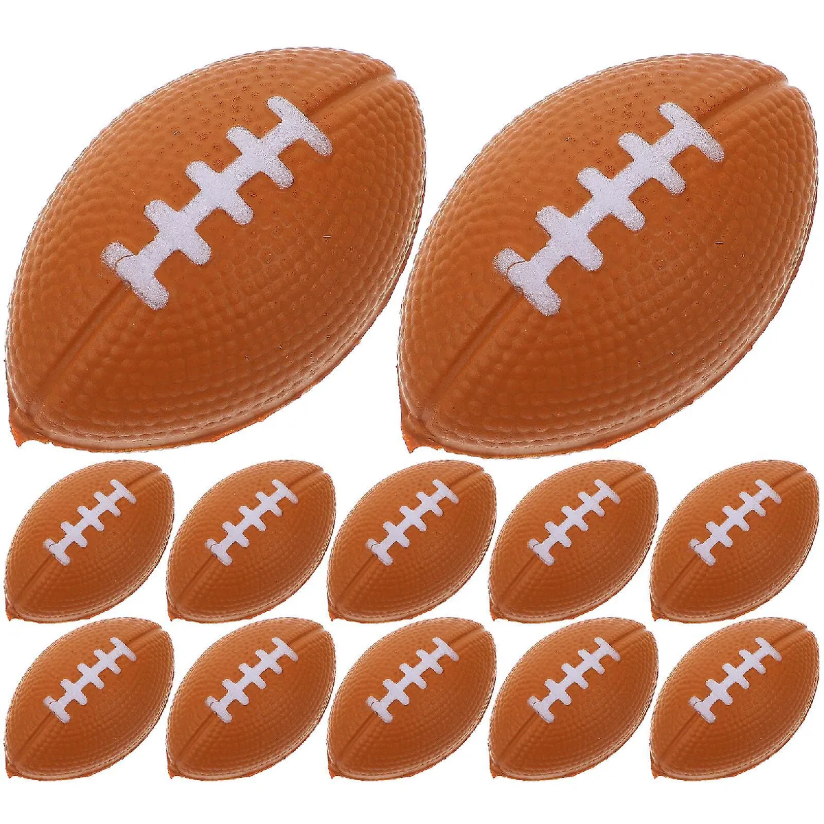 Meilleurs prix pour 40pcs Mini Rugby Squeeze Jouets Petites Mousses Squeeze Anxiété Jouet Sports Squishy Ball Jouets