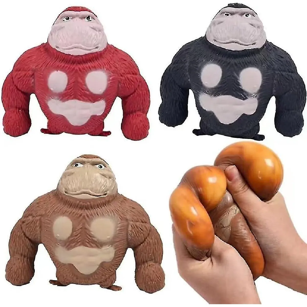 Comparer les prix de Jouet Gorille anti-stress, Jouet Gorille en latex, Jouet Gorille anti-anxiété et irritabilité, Doux