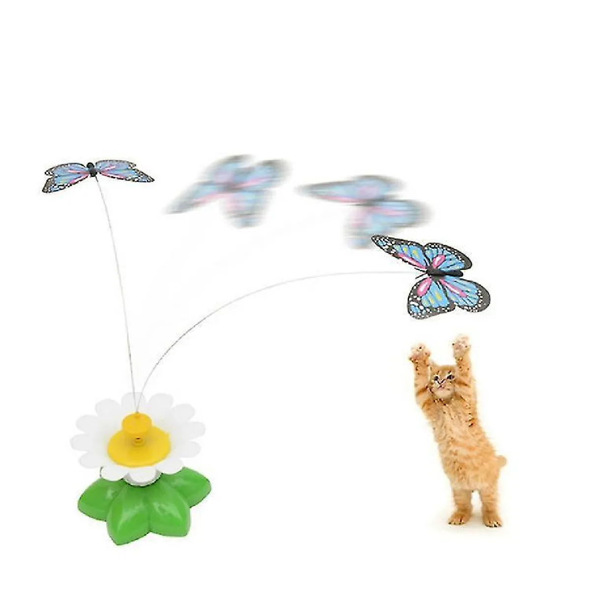 Meilleurs prix pour Jouet pour chat Papillon électrique volant autour de la fleur