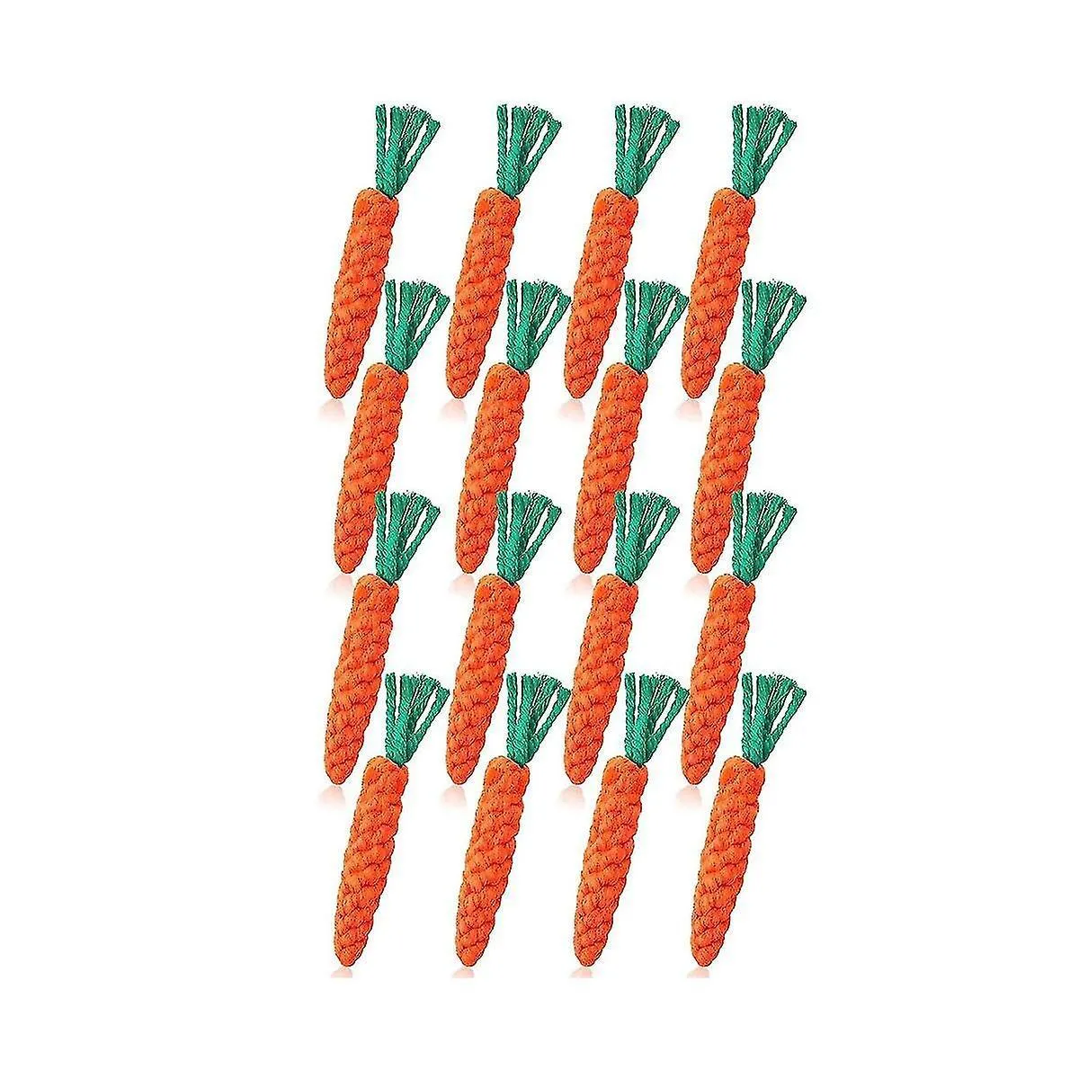 Comparer les prix de 16 Pcs Dog Chew Toys Carotte Dog Rope Toys Mâcher des jouets pour petit chien moyen Mâcher des dents propres et