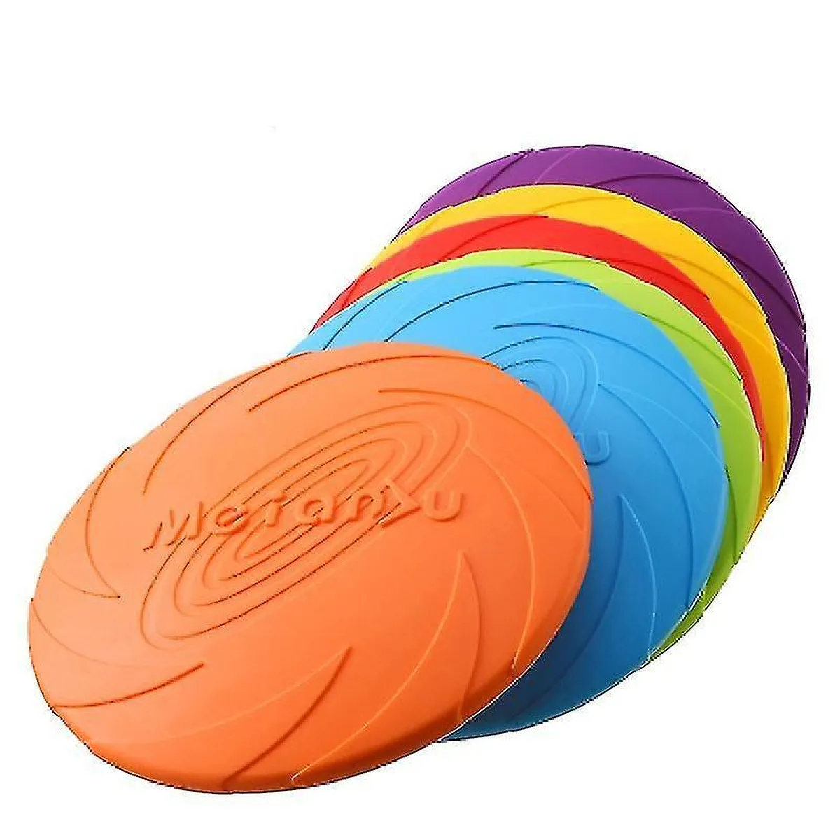 Meilleurs prix pour 6pc Jouets Ovni pour Animaux de Compagnie Petits Disques Volants pour Chiens de Taille Moyenne Jouet d'entraînement interactif Puppy Rubber Fetch Flying Disc
