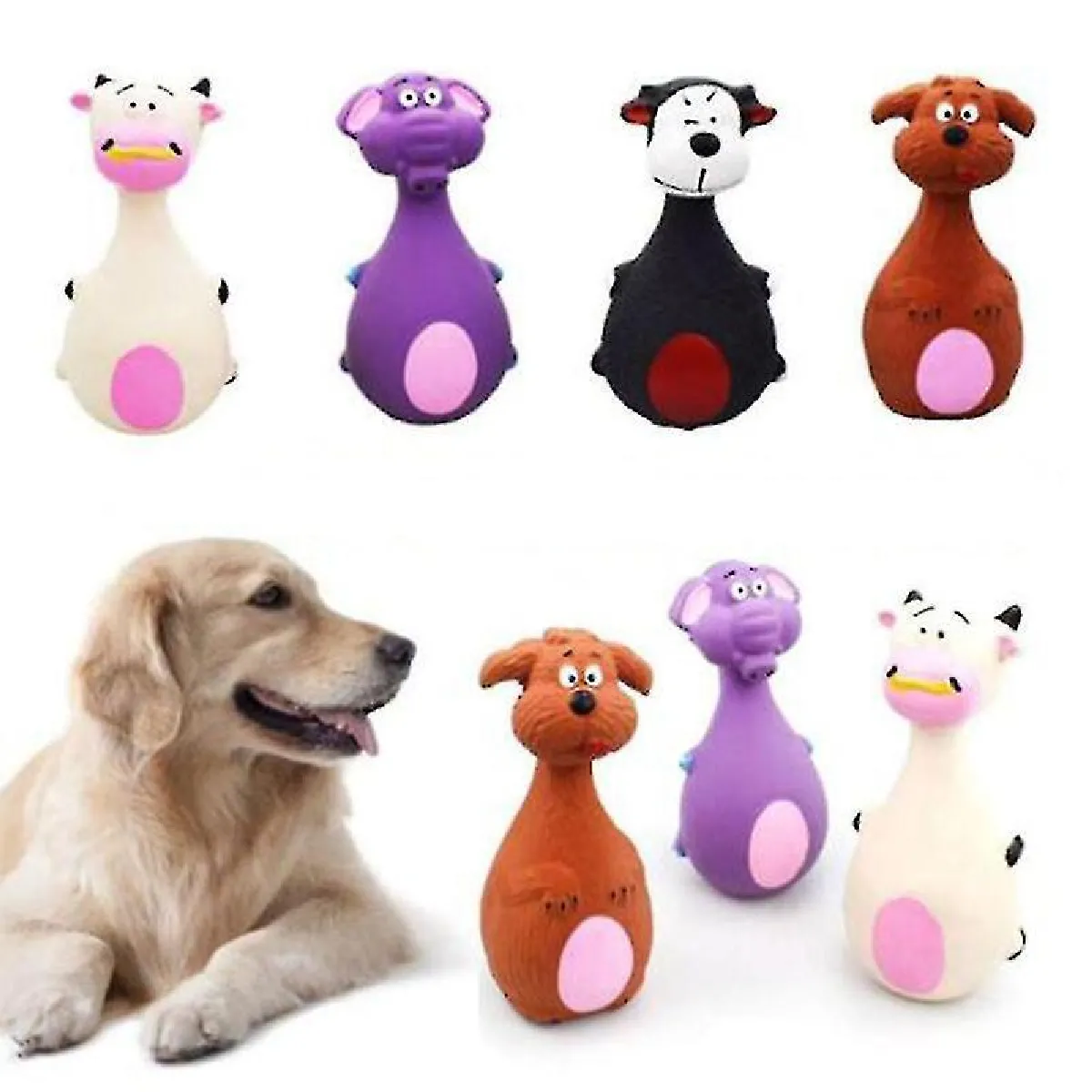 Meilleurs prix pour Jouets interactifs à mâcher pour chiens de compagnie Indestructible Peluche Squeaky Sound Toys
