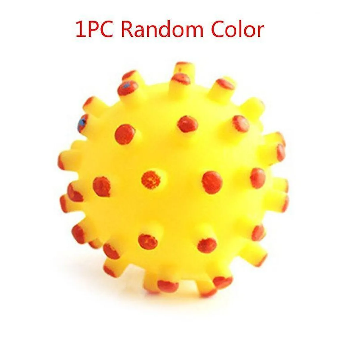 Meilleurs prix pour 1pcs Balle en Caoutchouc Souple Jouet pour Animaux de Compagnie avec un son Grinçant