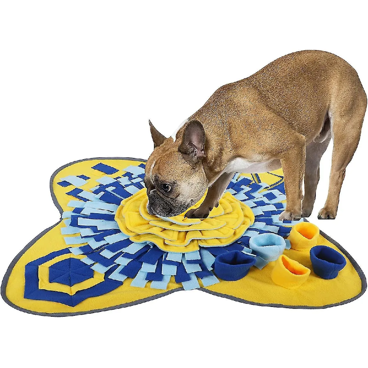 Meilleurs prix pour Jouet de dentition pour chien Fc003 (71 * 71 cm, jaune et bleu)