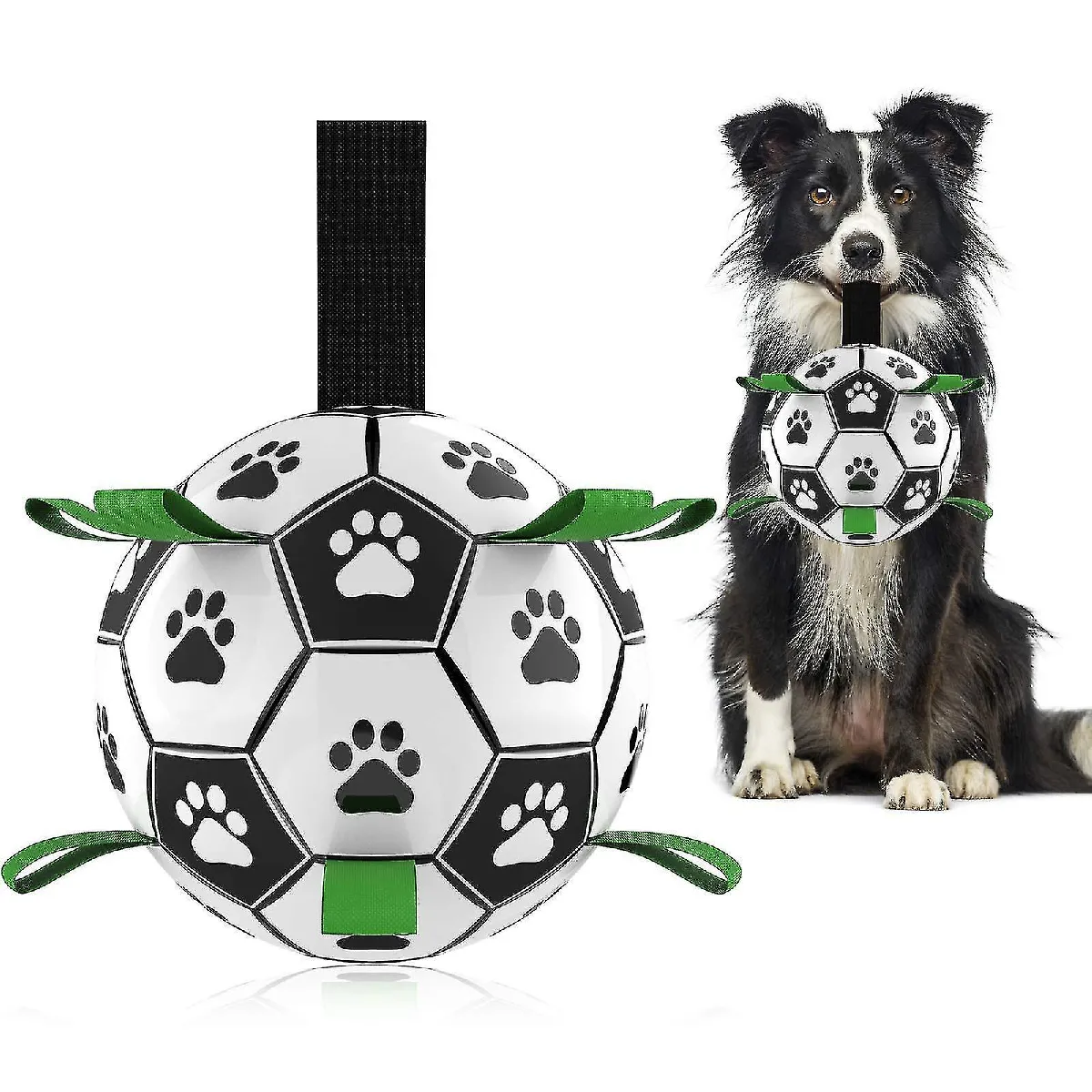 Meilleurs prix pour Jouets pour chien, Jouets de football interactif pour chien avec languettes de préhension, balles durables pour chien de petite et moyenne race Jouet d'eau pour chien