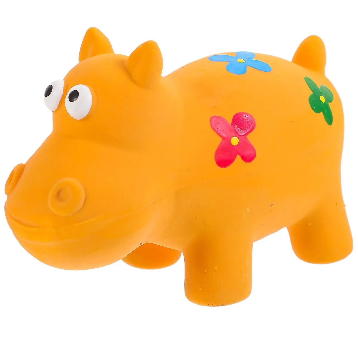 Comparer les prix de Jouet à ronger pour chien Jouet en forme d'hippopotame Jouet en latex pour chien Jouet cartoon pour chiot Jouet interactif