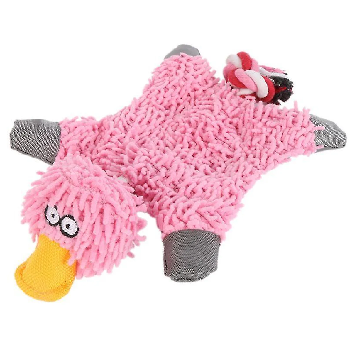 Meilleurs prix pour Joli Jouet Pour Chien En Peluche Papa Canard Mignon Avec Corde Dents Propres Jouets Pour Chiens Résistants Aux Morsures Cadeaux De Noël