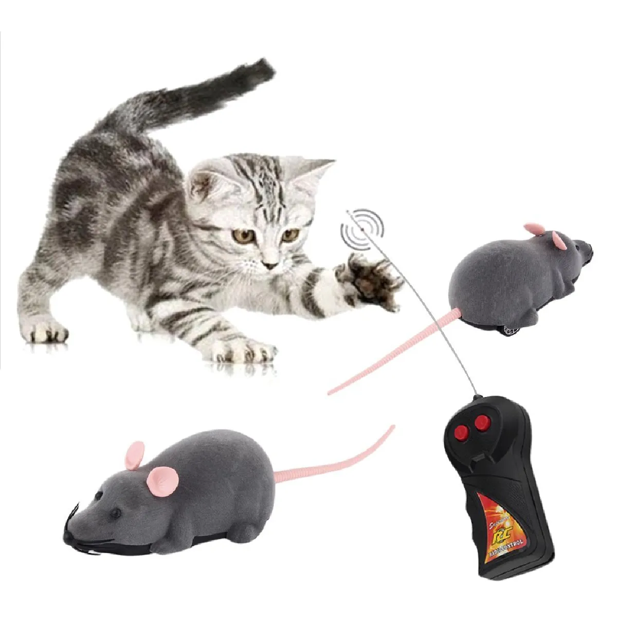 Meilleurs prix pour Terrible télécommande simulation peluche souris enfant jouet chat chien cadeau