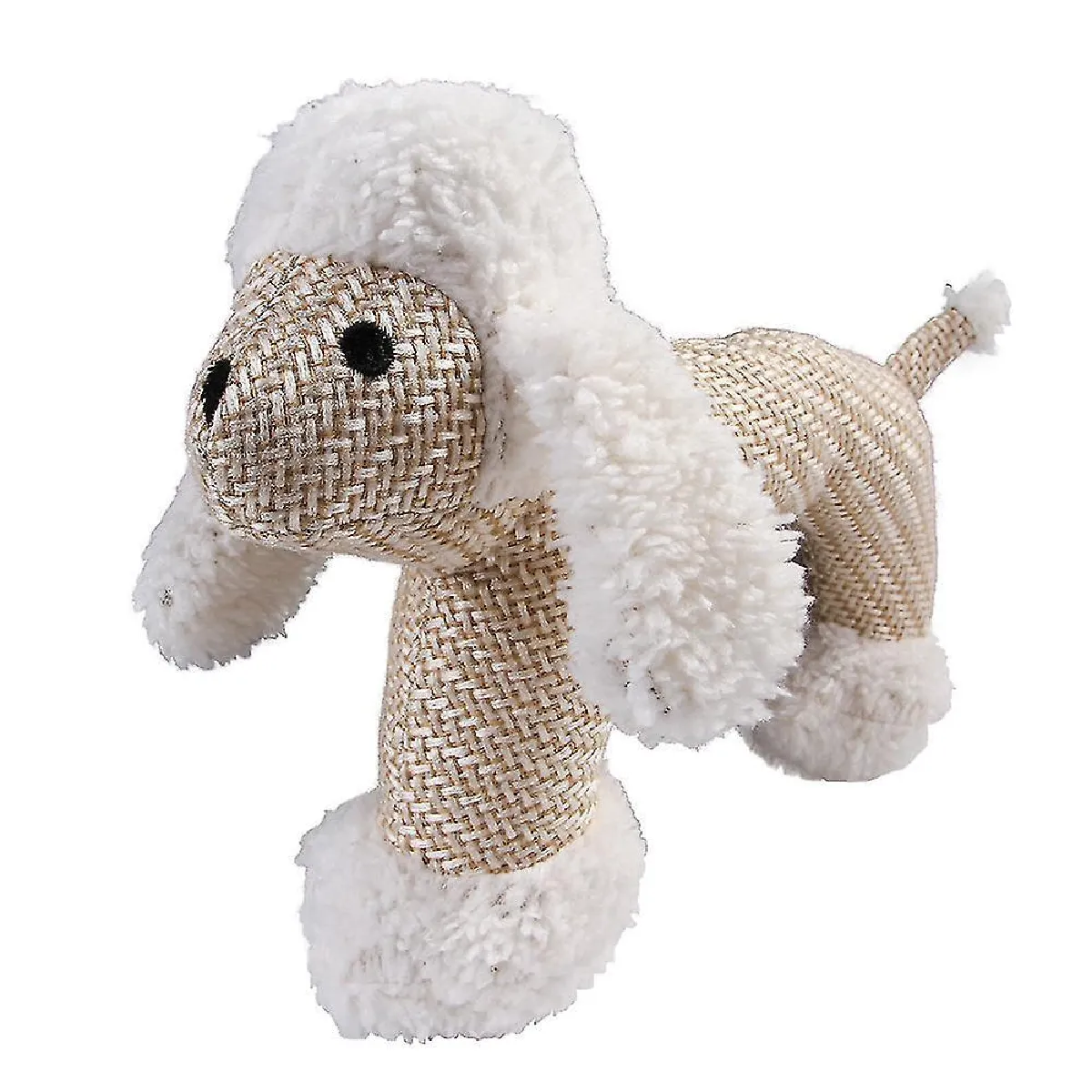 Meilleurs prix pour Jouets de dentition en peluche pour chien, en coton et lin, pour chiots et chiens de taille moyenne - mouton