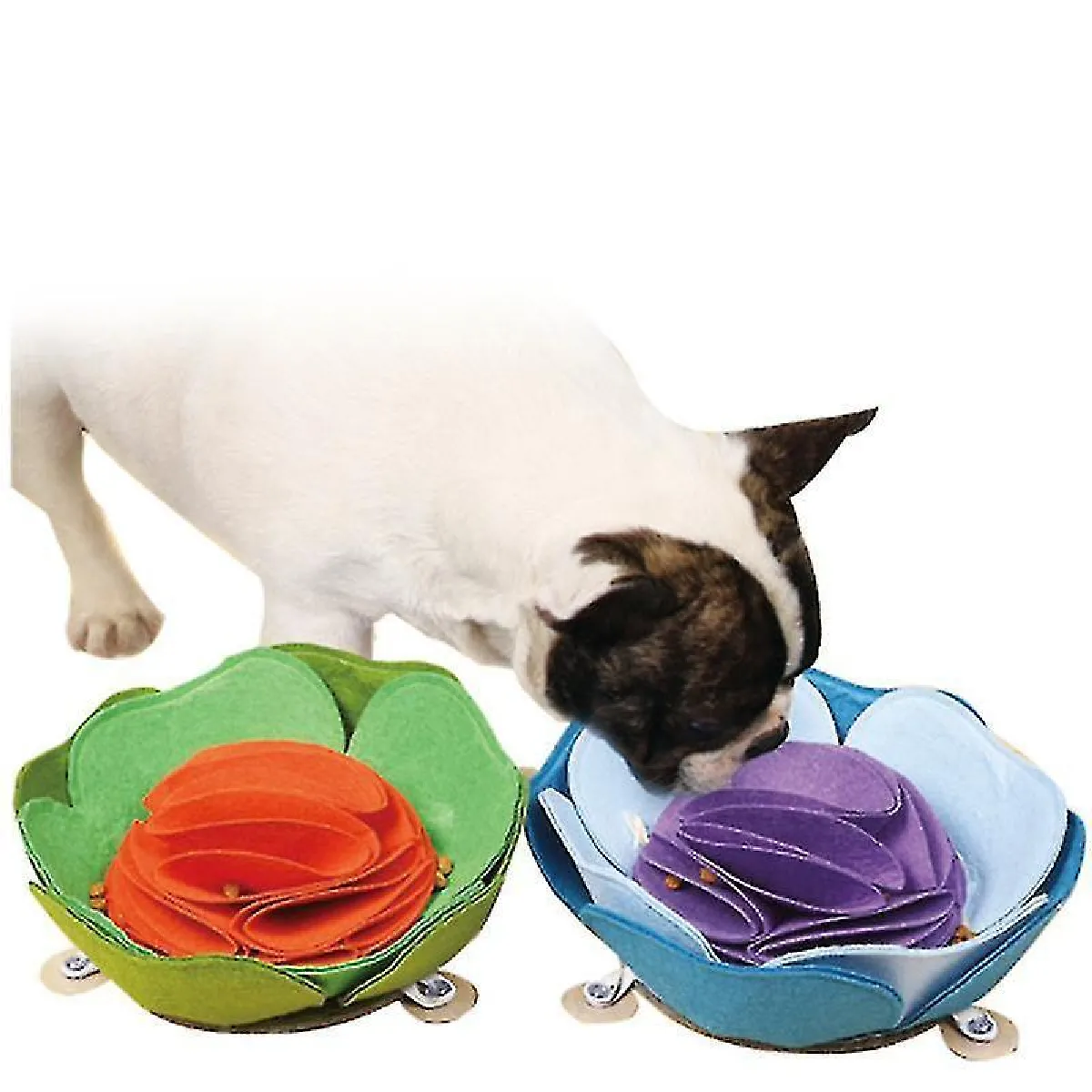 Meilleurs prix pour Tapis de reniflage de chou pour chien, entraînement à la recherche de nourriture, bol alimentaire lent, distributeur de coussins d'alimentation pour chiots, jouets interactifs en forme de puzzle