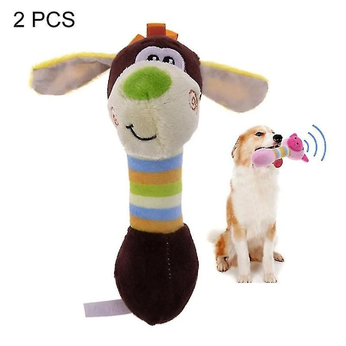 Meilleurs prix pour 2 Pcs Mignon Pet Dog Toys Mâcher Squeaker Animaux Pet Toys