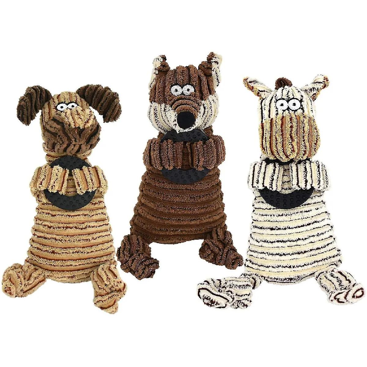 Meilleurs prix pour Jouets pour chien 3 paquets de jouets en peluche durables pour chien Jouets à mâcher Jouets interactifs pour chien Entraînement