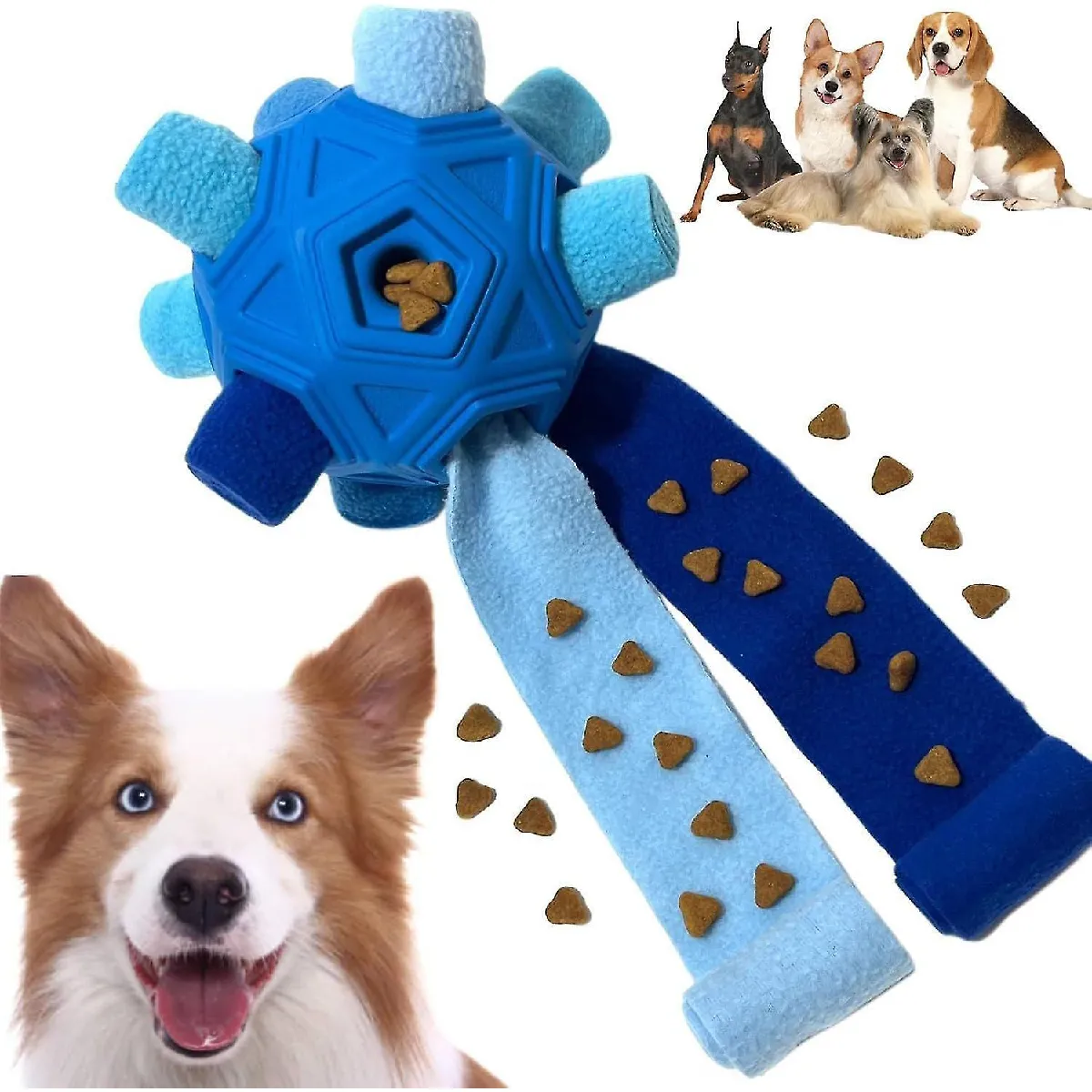 Meilleurs prix pour Jouet pour chien, jouet interactif incassable, distributeur de friandises pour chiot, jouet pour chien à alimentation lente.