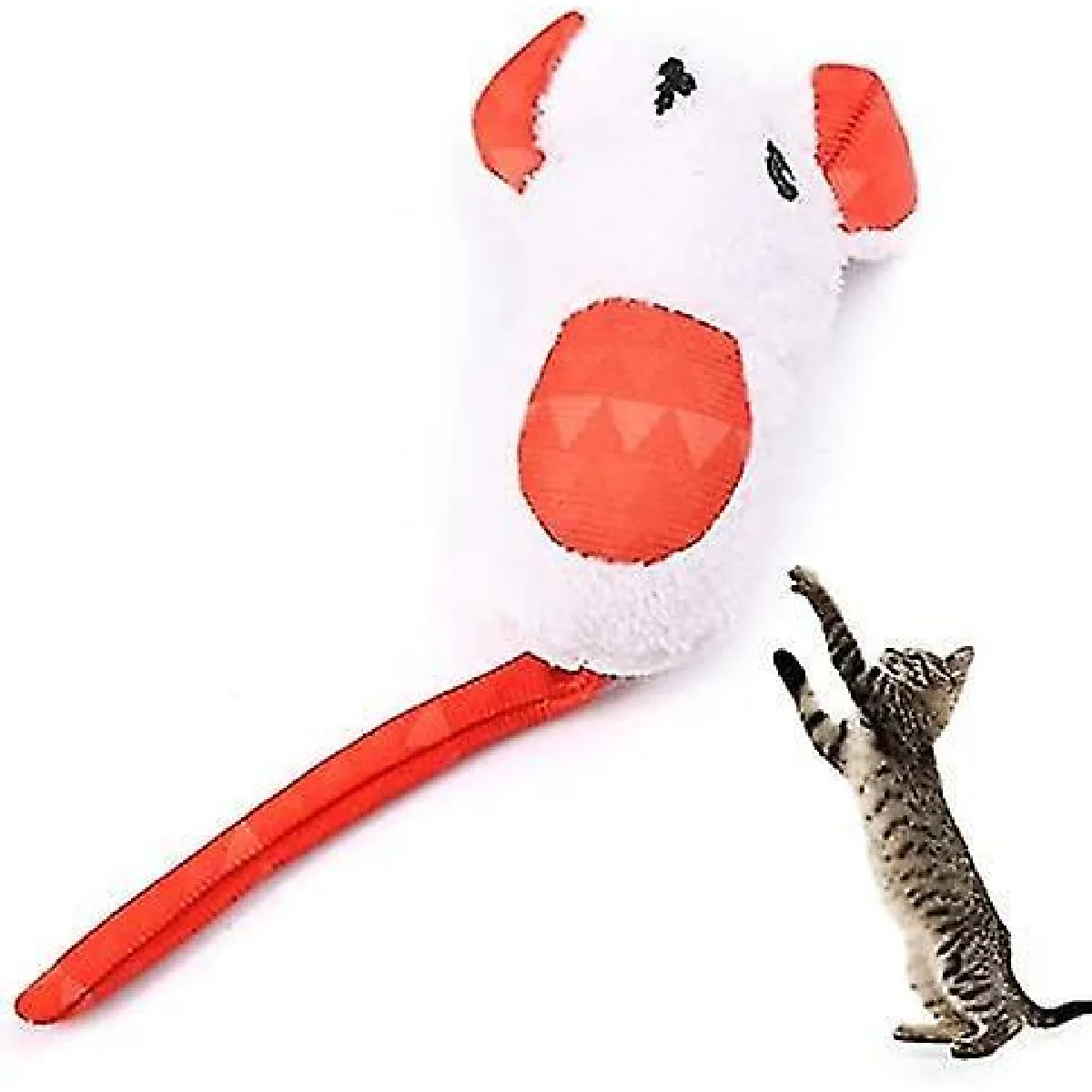 Meilleurs prix pour Peluche de Jouet de Souris de Chat: Jouet à Mâcher Pour Animaux de Compagnie Doux Rempli d'Herbe à Chat Portable Jouet de Jeu de Chaton