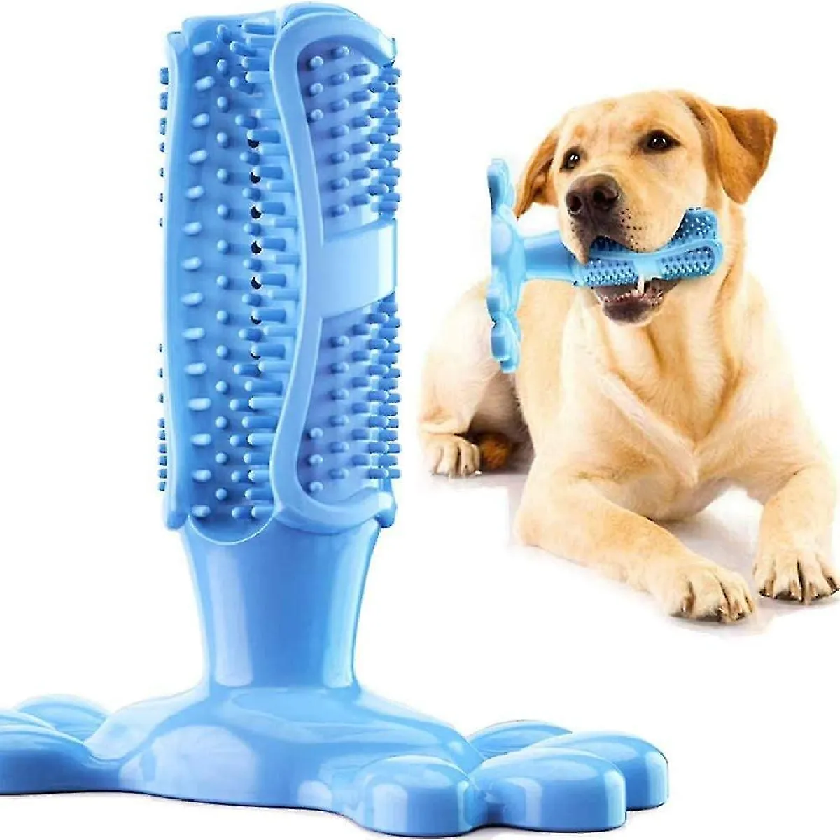 Meilleurs prix pour Brosse à Dents pour Chien Jouet à Mâcher Jouet En Caoutchouc Nettoyage Des Dents Bâton de Brosse à Dents pour Chien Durable