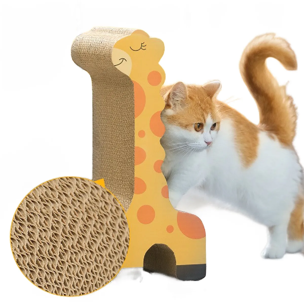 Meilleurs prix pour Cat scratch carton ovale ondulé coussin de grattage chat scratch salon lit panneau de recyclage durable