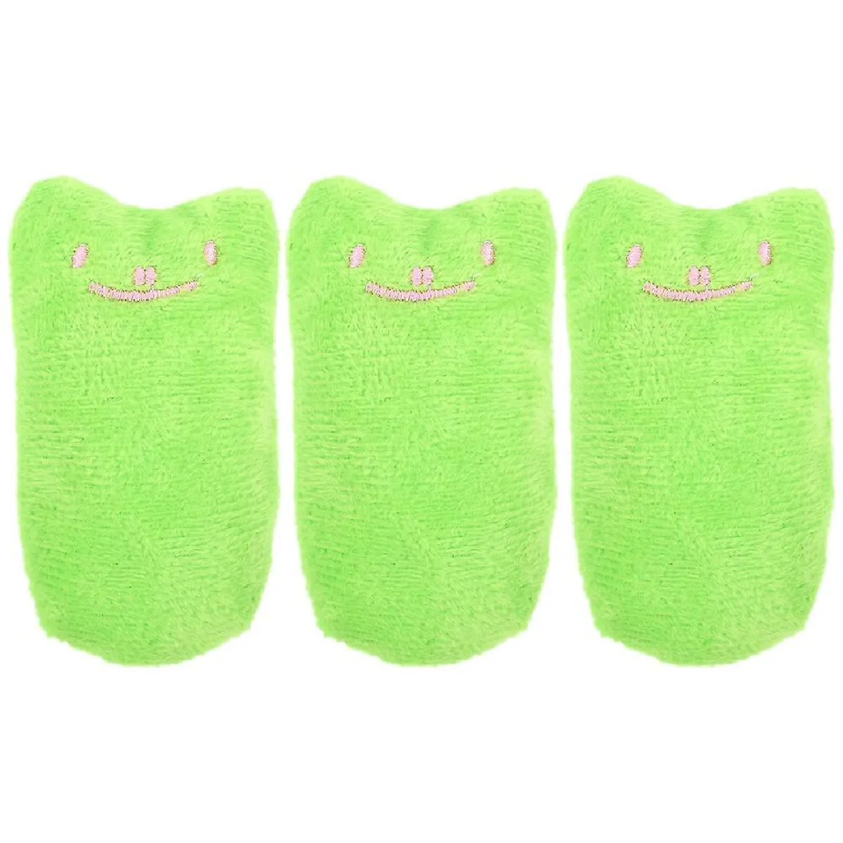 Comparer les prix de 3pcs Peluche Cartoon Teething Toy Stuffed Catnip Toy Pet Cat Chewing Toy Cat Interactive Toy