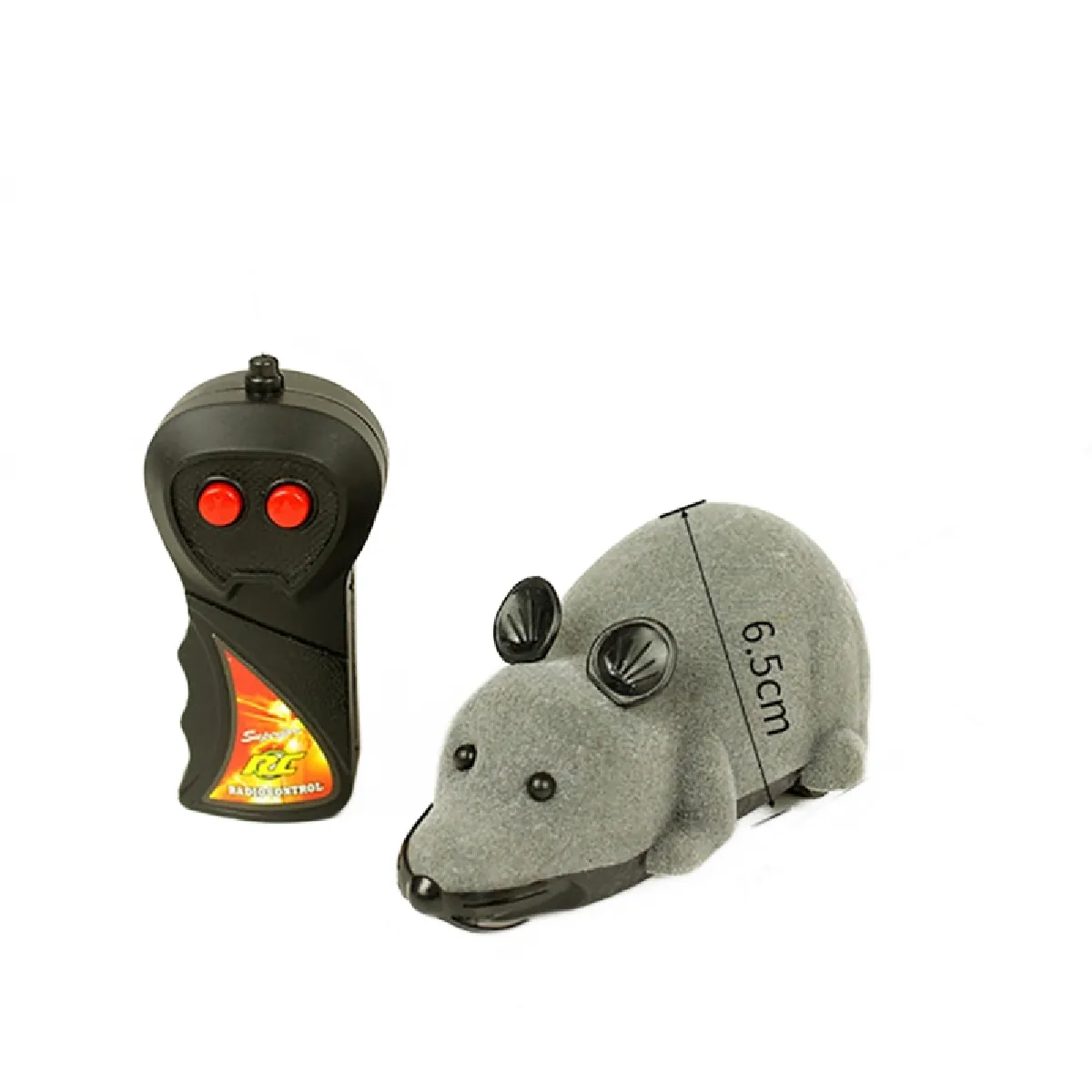 Meilleurs prix pour Jouet de souris télécommandé sans fil 1PC pour petits chiens poulpe peluche chiot jouet jeu chaton soucoupe volante cadeau de Noël   jouet pour chat (gris)