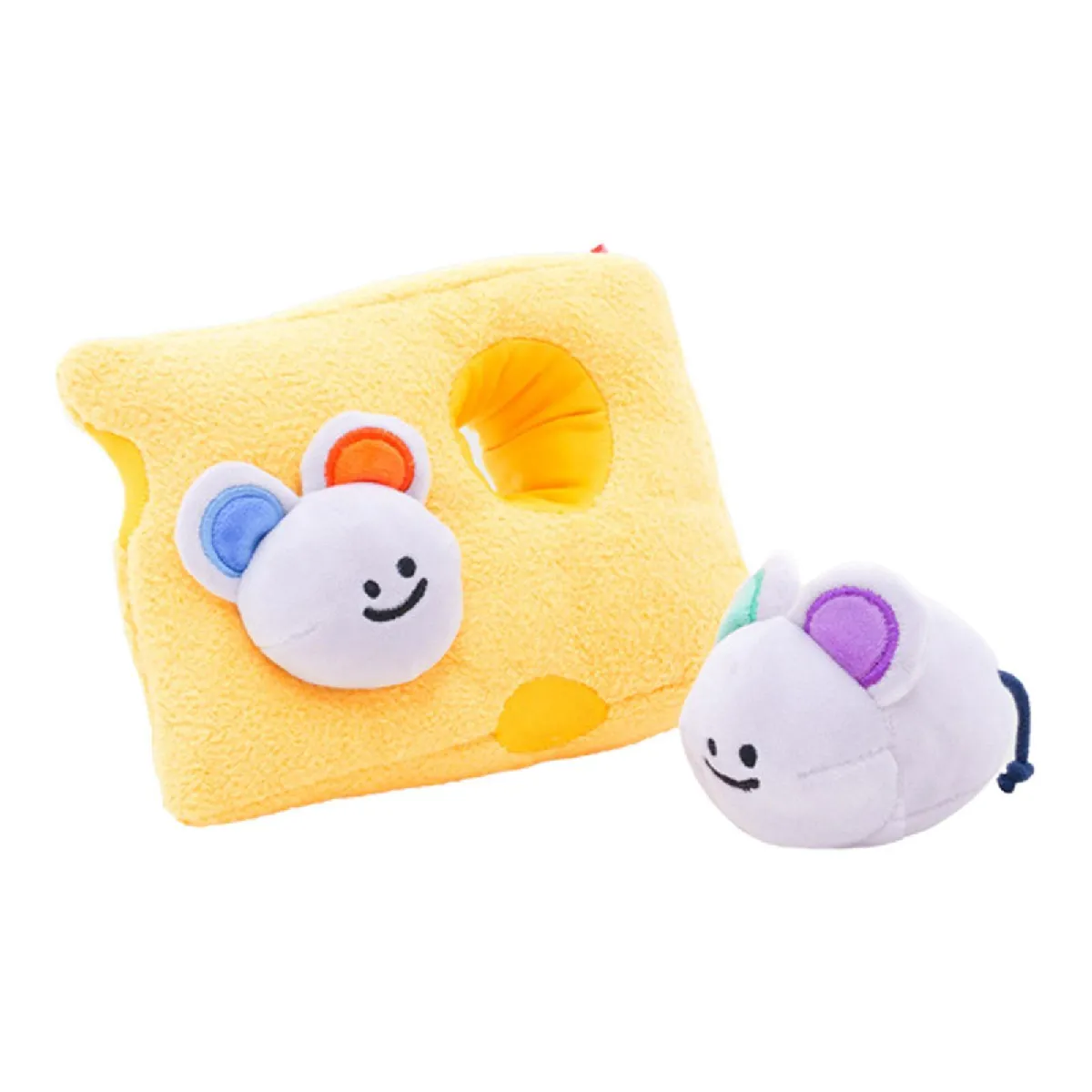 Comparer les prix de Jouet Snuffle pour chien en peluche douce à mordiller pour chiots qui font leurs dents Cache-cache