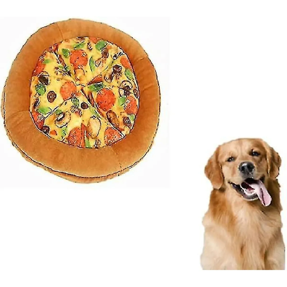 Meilleurs prix pour Jouet pour chien en peluche Pizza Jouet pour chien avec grincement Cadeau pour chien amusant Durable et sûr Jouet pour chien grincement Jouet pour chien en peluche Jouet pour chien interactif (marron)