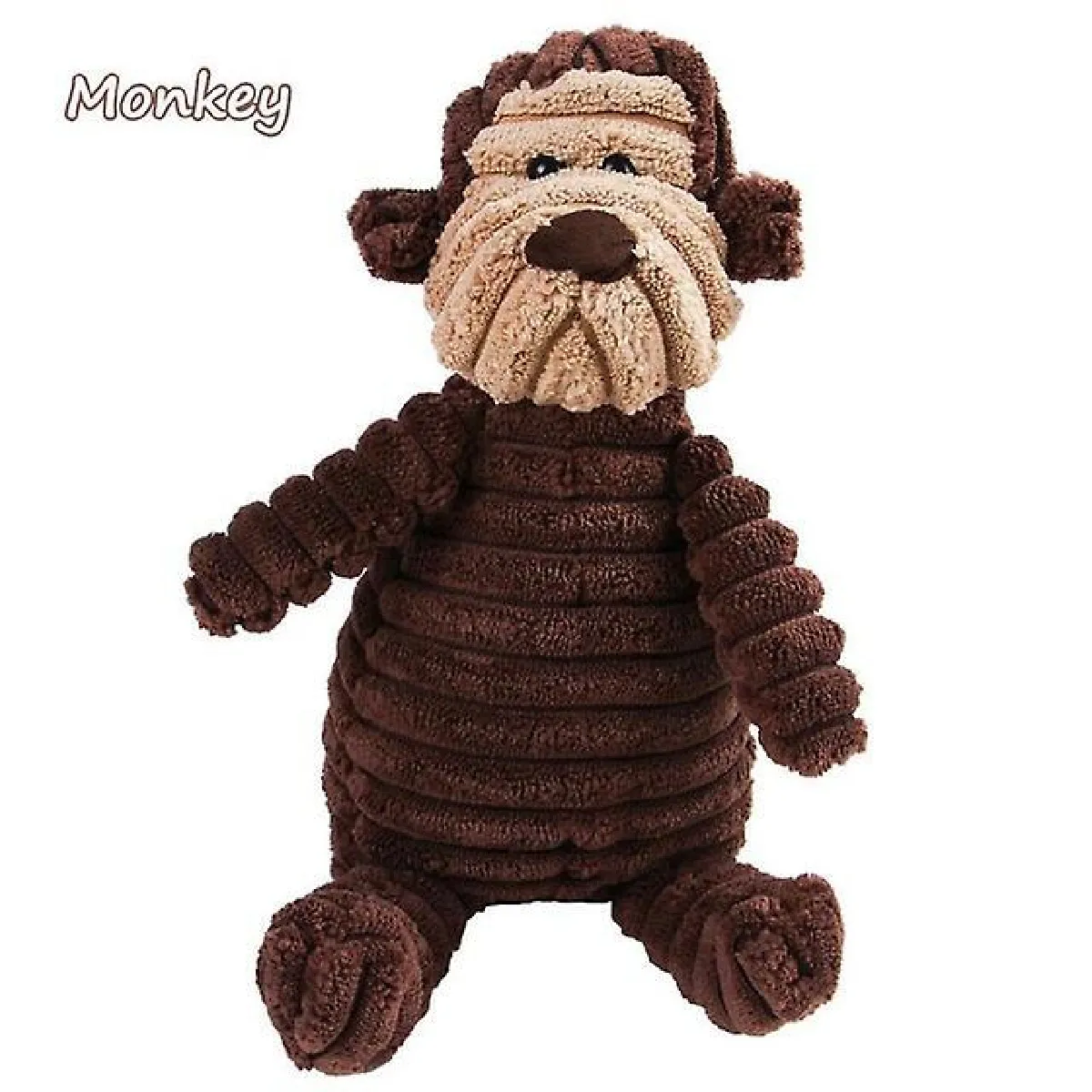 Meilleurs prix pour Jouet en velours côtelé Animal Shape Puppy Peluche Jouet résistant à la morsure Pour petits et grands chiens