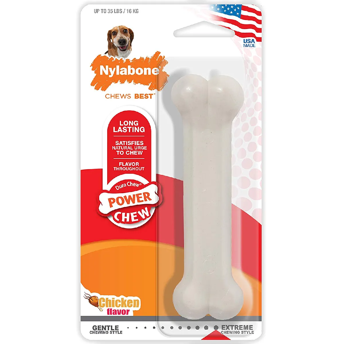 Comparer les prix de Nylabone Dura Chew Poulet pour Chien Wolf